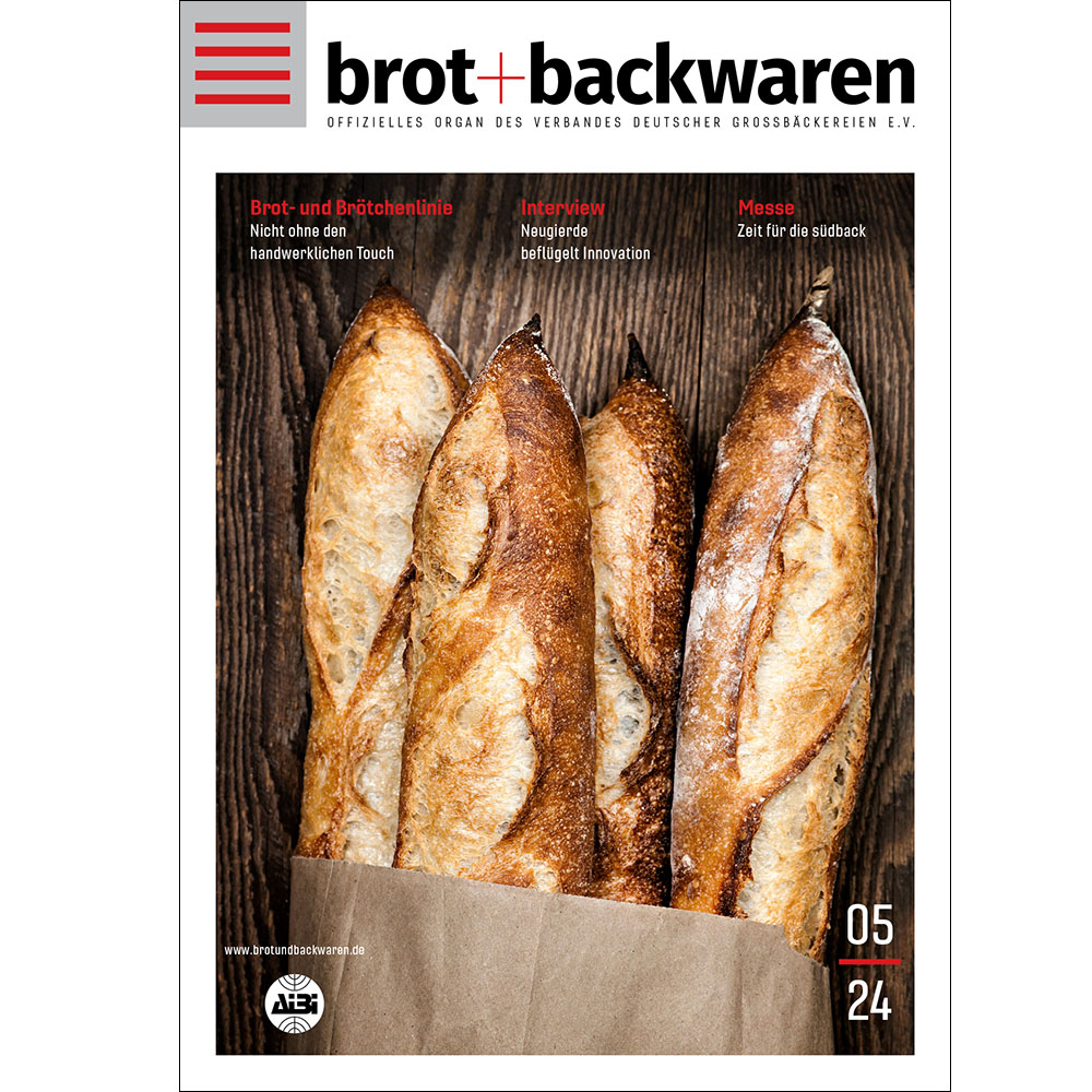 brot+backwaren 2024-05 digital Brot- und Brötchenlinie Nicht ohne den handwerklichen Touch Interview Neugierde beflügelt Innovation Messe Zeit für die südback