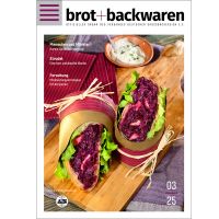zu sehen ist das Cover der brot+backwaren 2025-03 digital Menschen und Märkte: Harald Deller im Interview Strudel: Eine hart umkämpfte Nische Forschung: Minimierungsstrategien für Acrylamid