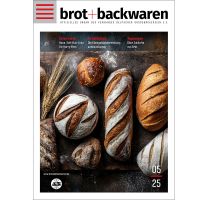 zu sehen ist das Cover der brot+backwaren 2025-05 Interview: Neue Soft-Bun-Linie für Harry-Brot Produktion: Die Kleingebäckherstellung automatisieren Tagungen: Über Zukünfte von Brot